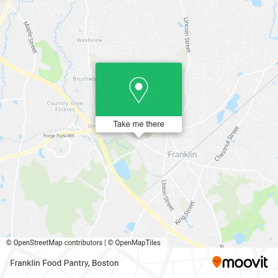 Franklin Food Pantry map