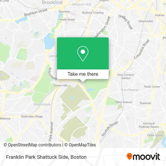 Franklin Park Shattuck Side map