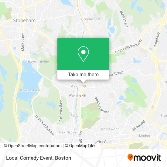 Local Comedy Event map
