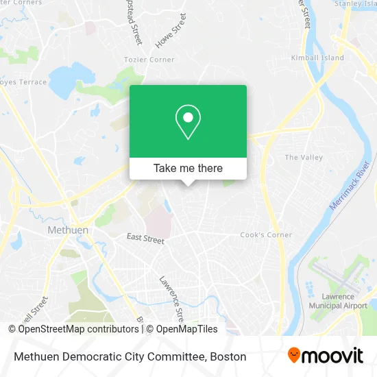 Methuen Democratic City Committee map