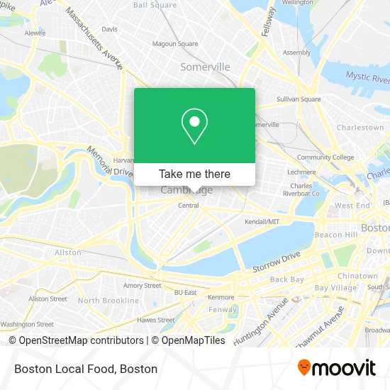 Boston Local Food map