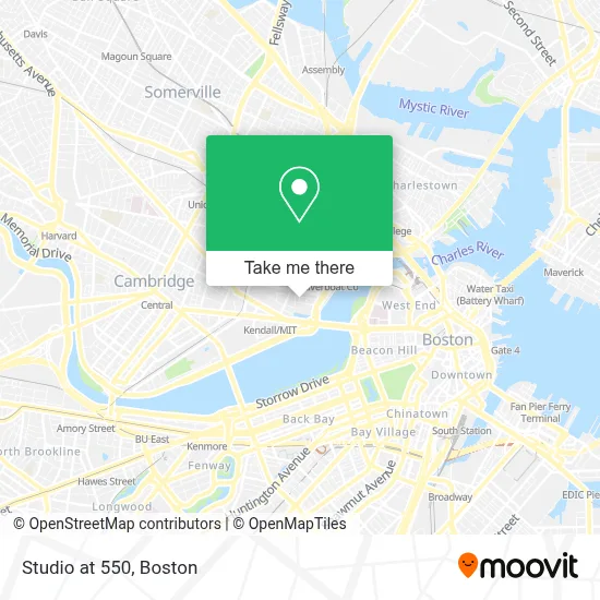 Studio at 550 map