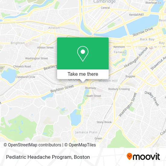 Pediatric Headache Program map
