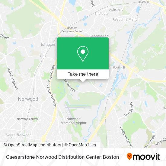 Caesarstone Norwood Distribution Center map