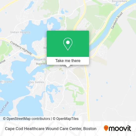 Cape Cod Healthcare Wound Care Center map