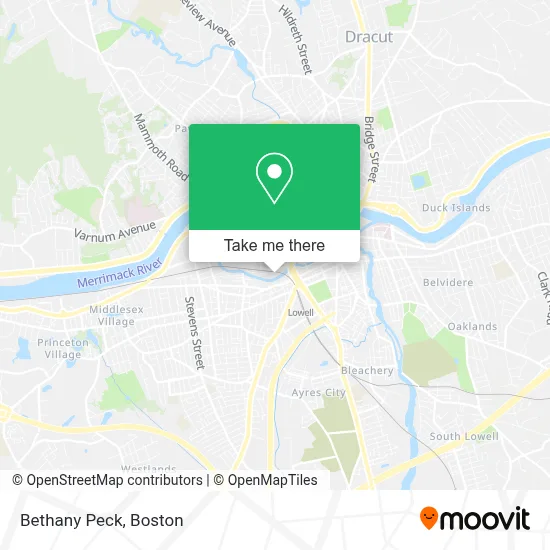 Bethany Peck map