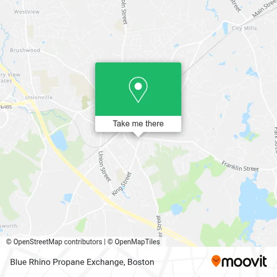 Blue Rhino Propane Exchange map