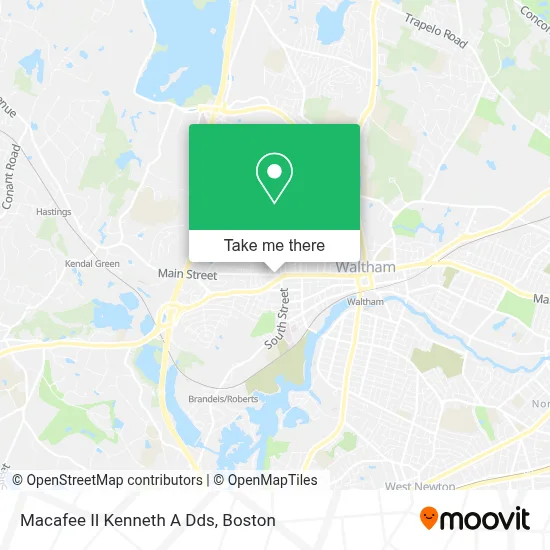 Macafee II Kenneth A Dds map