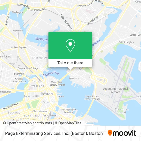 Page Exterminating Services, Inc. (Boston) map