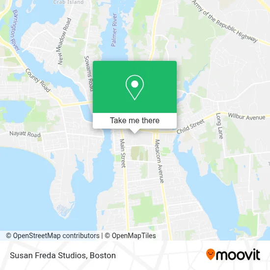 Susan Freda Studios map