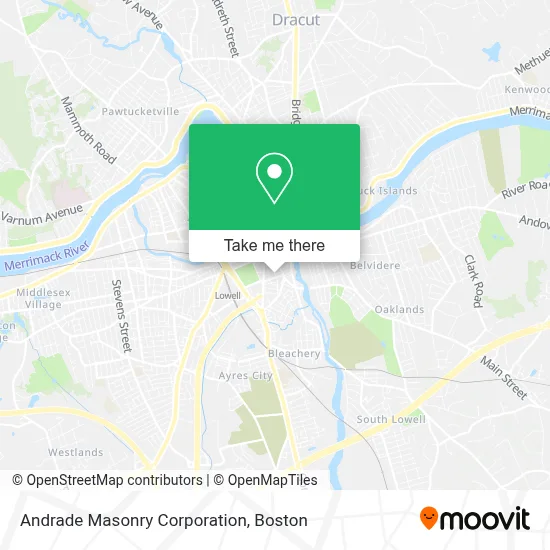 Andrade Masonry Corporation map
