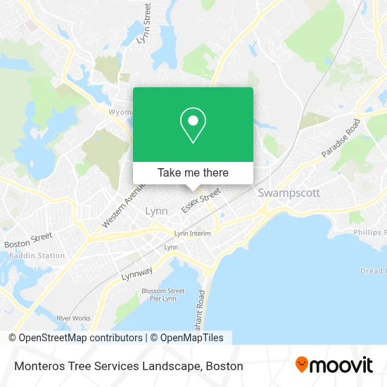 Monteros Tree Services Landscape map