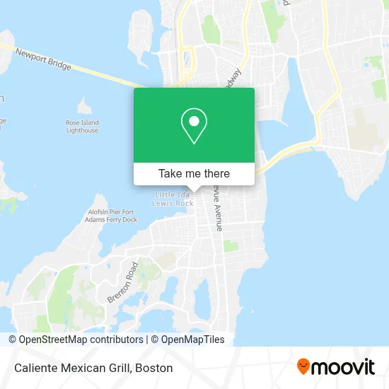 Caliente Mexican Grill map