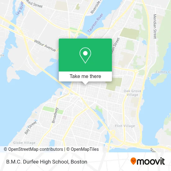 B.M.C. Durfee High School map