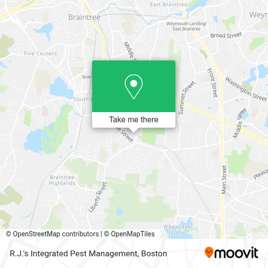 R.J.'s Integrated Pest Management map