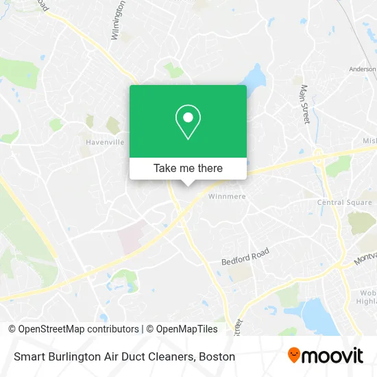 Smart Burlington Air Duct Cleaners map