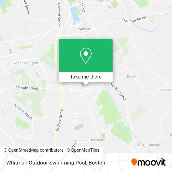 Whitman Outdoor Swimming Pool map