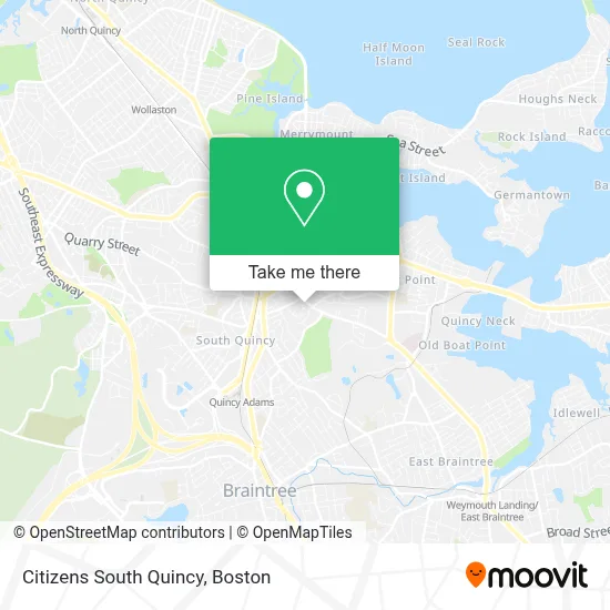 Citizens South Quincy map