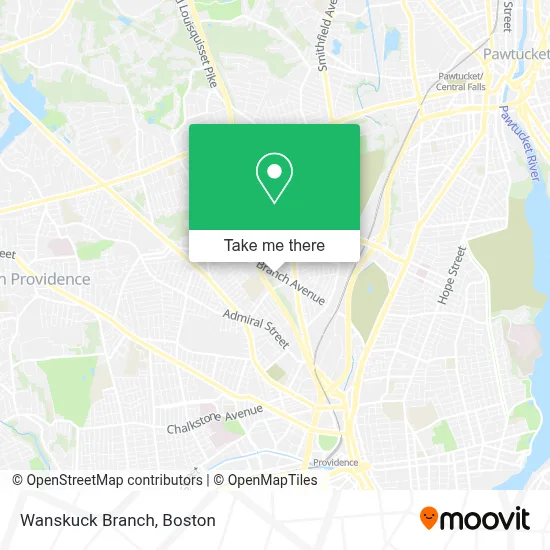 Wanskuck Branch map