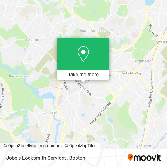 Jobe's Locksmith Services map