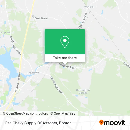 Csa Chevy Supply Of Assonet map