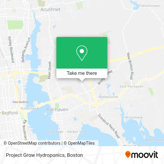 Project Grow Hydroponics map