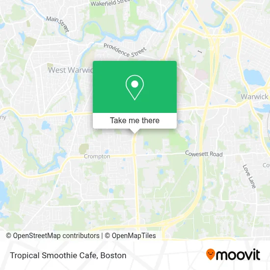 Tropical Smoothie Cafe map