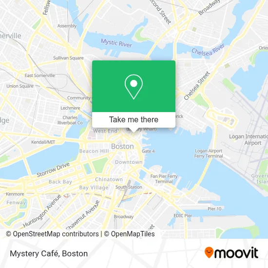 Mystery Café map
