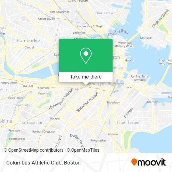 Columbus Athletic Club map