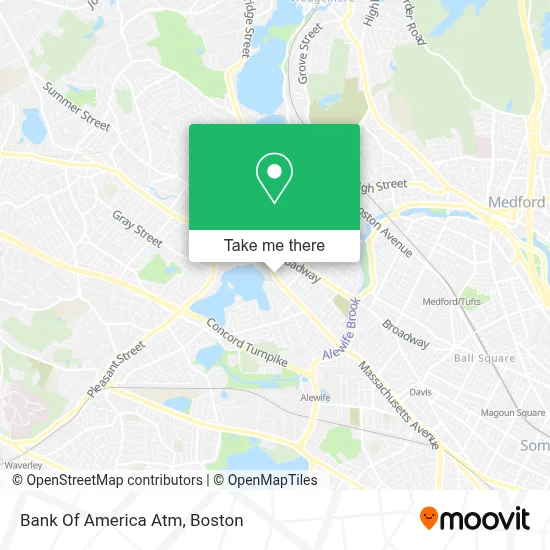 Bank Of America Atm map
