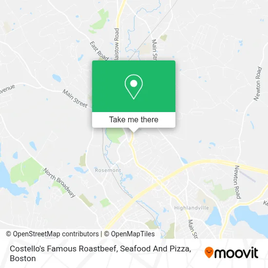 Costello's Famous Roastbeef, Seafood And Pizza map