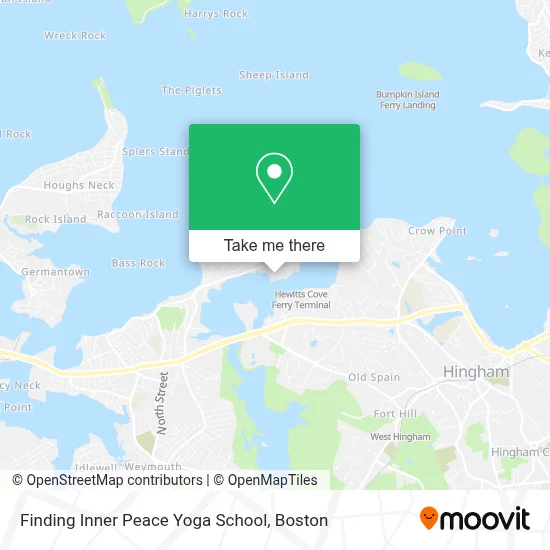 Finding Inner Peace Yoga School map