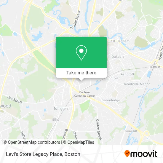 Levi's Store Legacy Place map