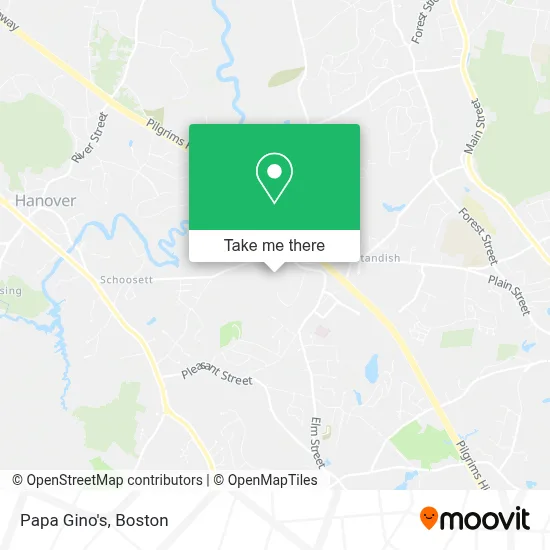 Papa Gino's map