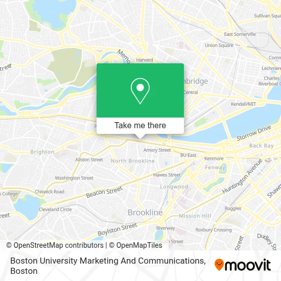 Boston University Marketing And Communications map