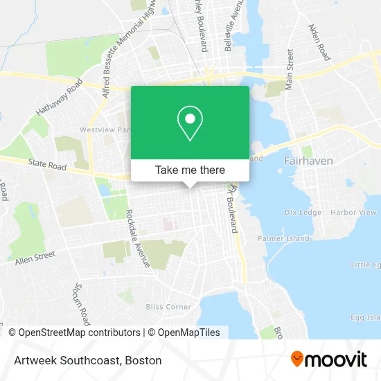 Artweek Southcoast map