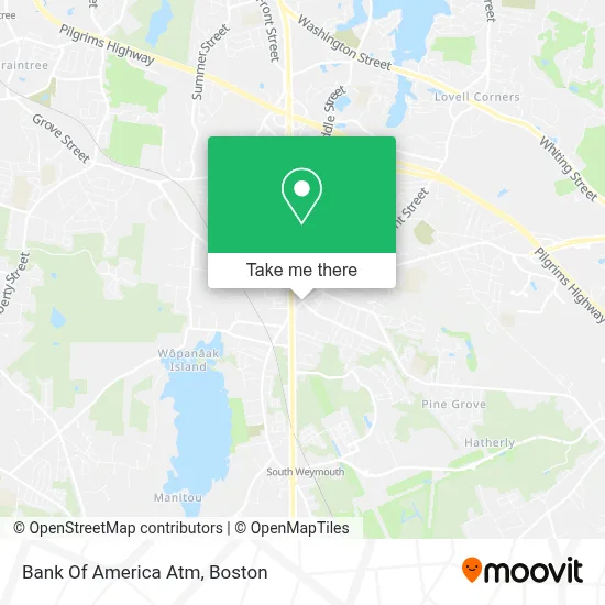 Bank Of America Atm map