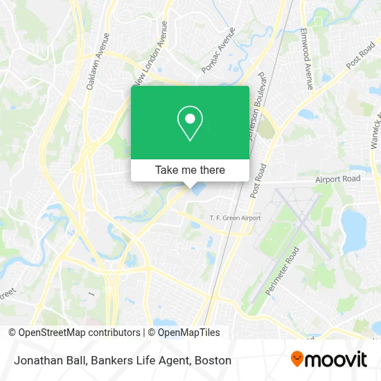 Jonathan Ball, Bankers Life Agent map