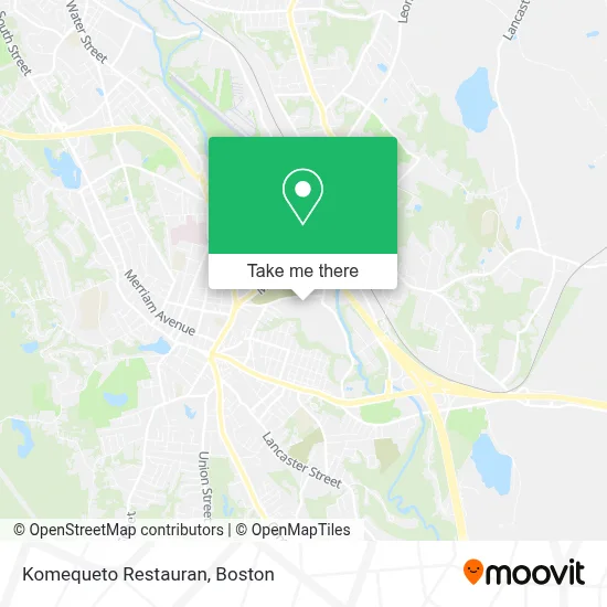 Komequeto Restauran map