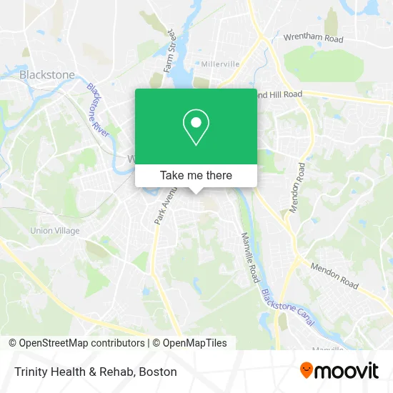 Trinity Health & Rehab map