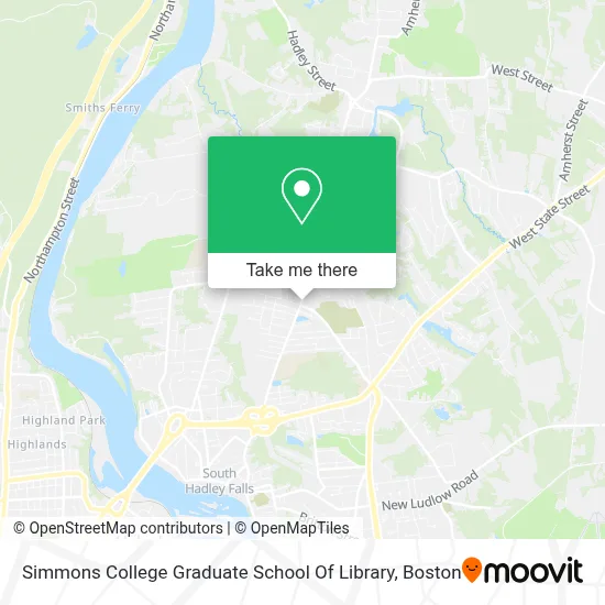 Simmons College Graduate School Of Library map