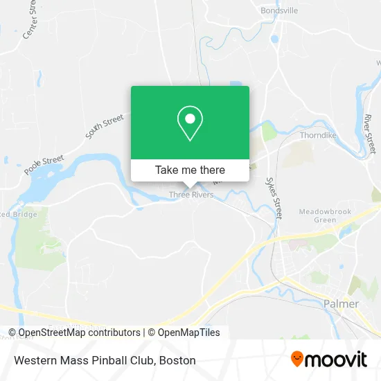 Western Mass Pinball Club map