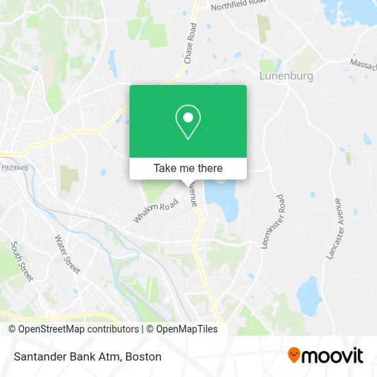 Santander Bank Atm map