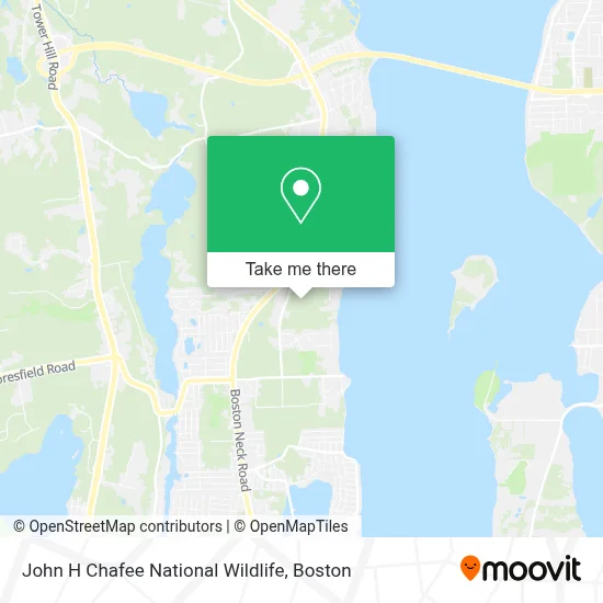 John H Chafee National Wildlife map