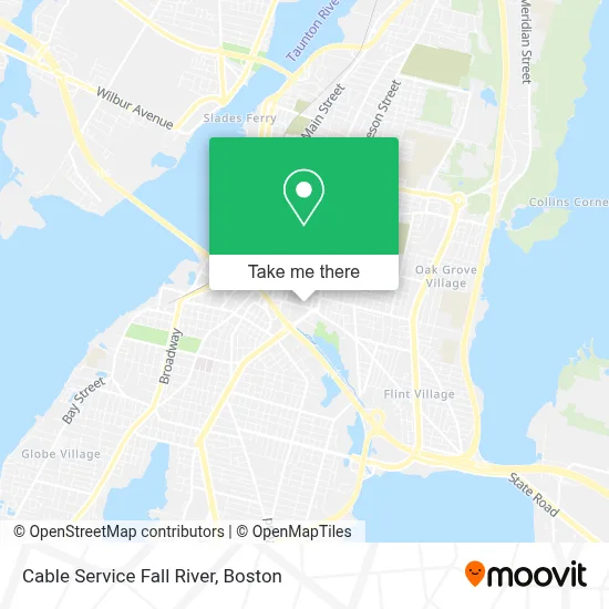 Cable Service Fall River map