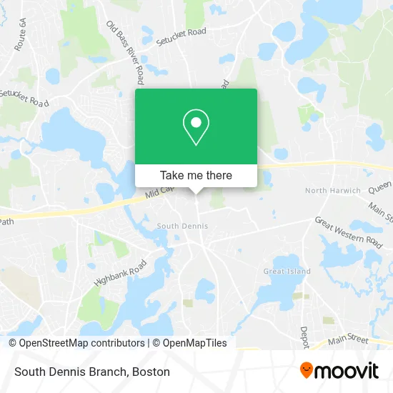 South Dennis Branch map