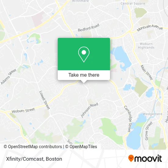 Xfinity/Comcast map