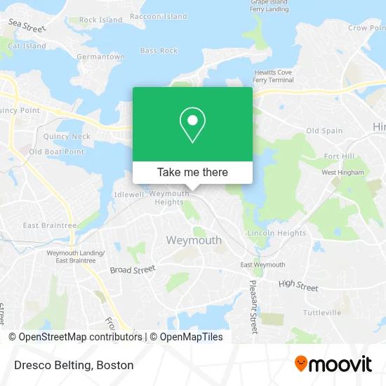 Dresco Belting map