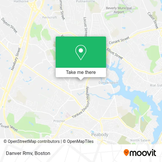 Danver Rmv map