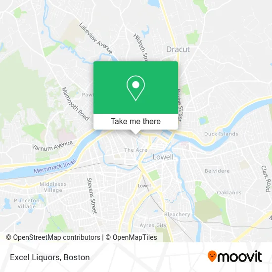 Excel Liquors map